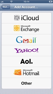 Press Microsoft Exchange.