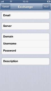 Press Server and key in the name of the required server.