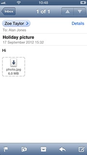 Press the reply icon.