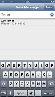 Press the required contact.