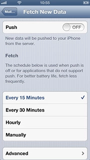 Press the required period or Manually.