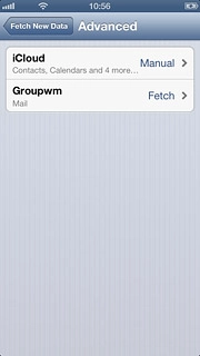 Press the required email account.
