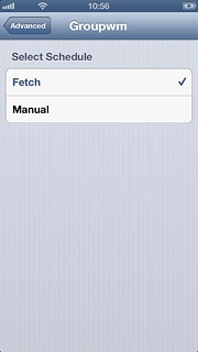 Press Fetch or Manual.