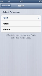 Press Push, Fetch or Manual.