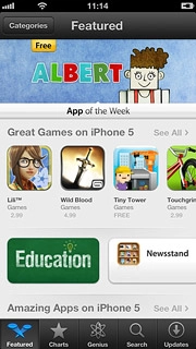 To search by category:Press Categories.