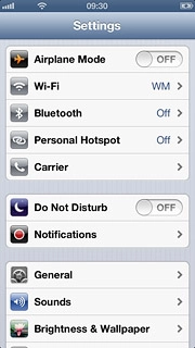 Press the indicator next to Do Not Disturb to turn on the function.