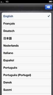 Press the required country or area.
