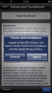 Press Agree to confirm.