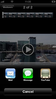 Press YouTube.If it's the first time you use the application, you need to log on.Follow the instructions on the display to add the required information.