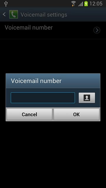 Key in +61414121121 and press OK.