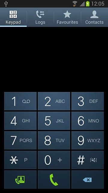 Press and hold 1 to call voicemail.