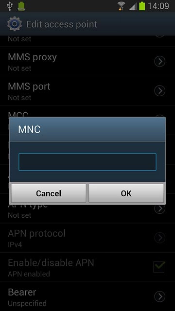 Key in 03 and press OK.