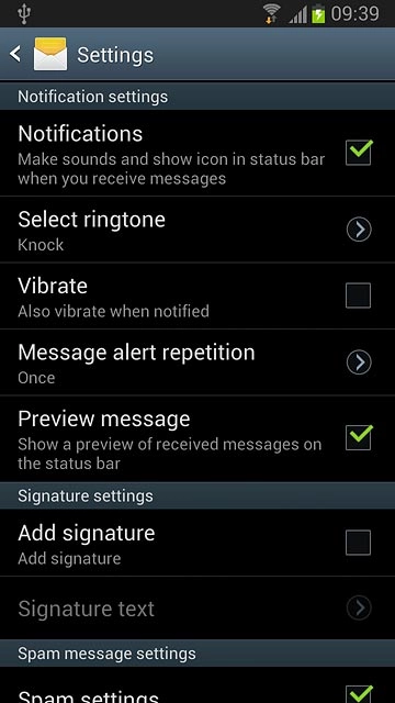 When the box next to the menu item is ticked (V), the function is turned on.