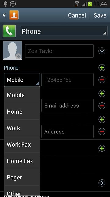 Press the required number type.
