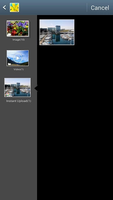 Press the required background image.