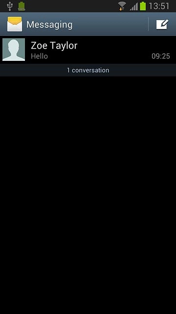 Press the new message icon.