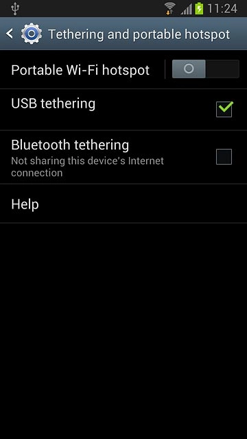 When the box next to the menu item is ticked (V), the function is turned on.