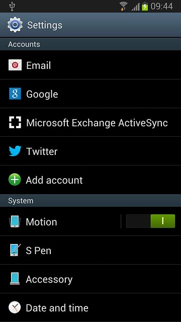 Press Date and time.