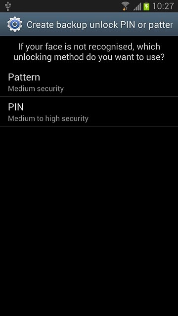 If you select PIN:
