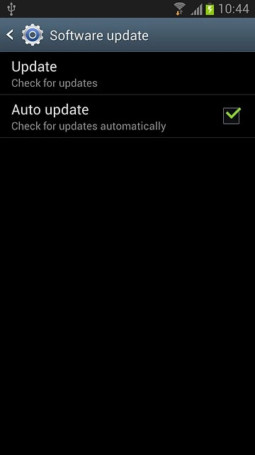 Press Update.If a new software version is available, it's displayed.Follow the instructions on the display to update your phone's software.