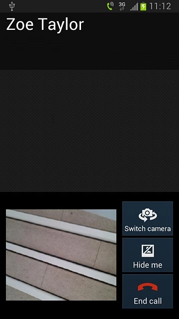 To change camera:Press Switch camera.Depending on the current setting the front or the back camera is turned on.