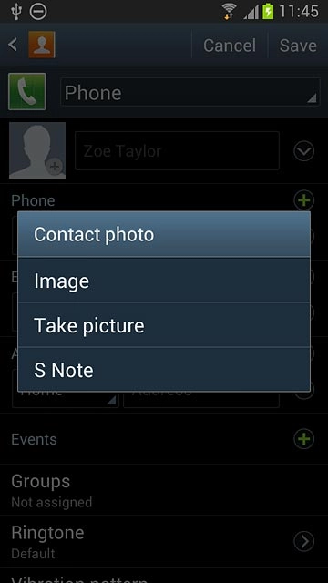 To use a saved picture:Press Image.