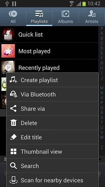 Press Create playlist.