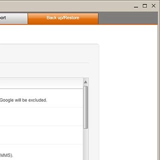 Click Back up/Restore.