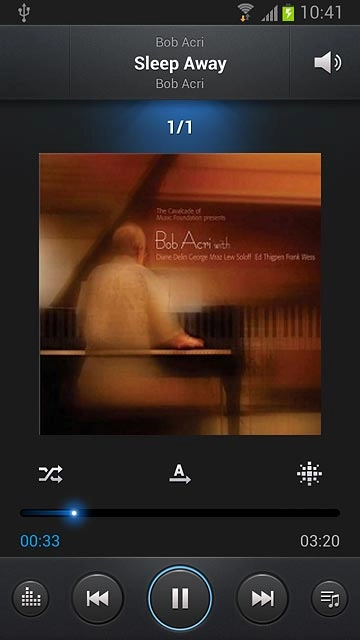 Press the sound quality icon.