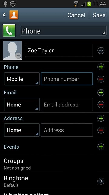 Press Phone number and key in the required phone number.