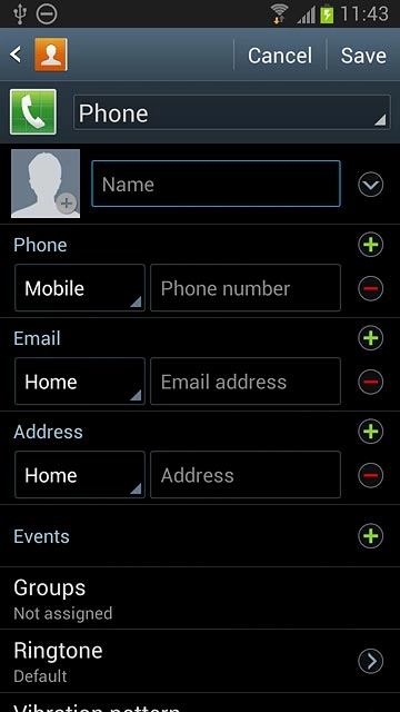 Press the drop down list.