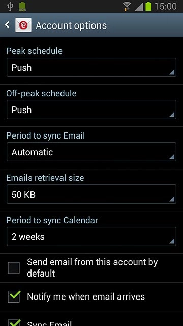Press the drop down list below Period to sync Calendar.