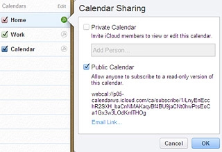 If you select Public Calendar: