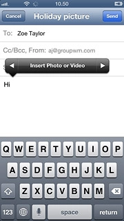 Press Insert Photo or Video.Go to the required folder.