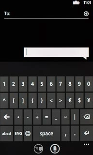 Press the required numbers or the required symbols.