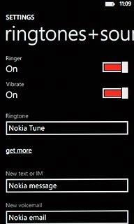 Press the field below Ringtone.