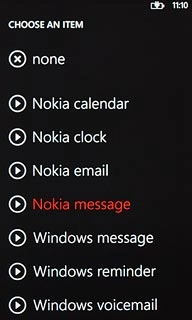 Press the playback icon next to the different message tones to hear them.