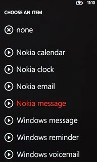 Once you've found a message tone you like, press the required message tone.