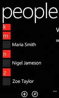 Press and hold the required contact until a pop-up menu is displayed.