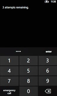 Key in your current PIN and press enter.