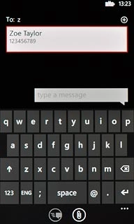 Key in the first letters of the required contact.Matching contacts are displayed.Press the required contact.