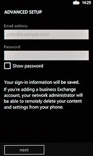 Press the field below Password and key in the password for the server.