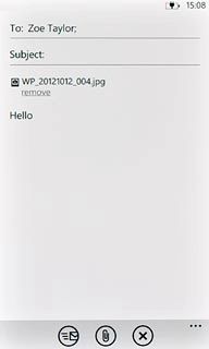 Press the send icon.