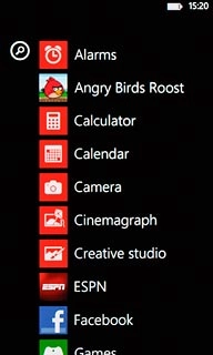 Slide your finger left on the display.Press Calendar.