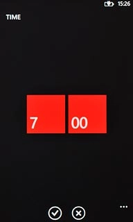 Press the confirm icon.