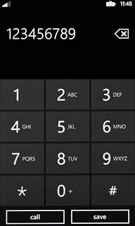 Key in the required number and press call.