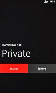 If the key lock is turned on:Slide your finger upwards.Press answer.