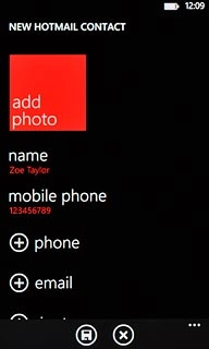 Press email and key in the required email address.