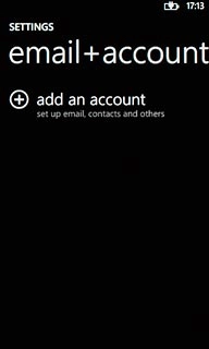 Press add an account.