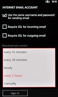 Press the required period or manually.